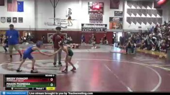 53 lbs Round 3 - Brody Evanoff, Pahranagat Valley vs Mason Paonessa, Gold Rush Wrestling