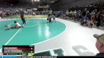 41-45 lbs Cons. Round 1 - Colter Veitenheimer, South West Washington Wrestling Club vs Jake Newberry, Cashmere Wrestling Club