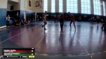 144 lbs Champ. Round 1 - Brooklyn Pickett, Mount St Joes vs Manny Gusfa, Bergen Catholic