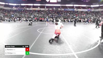 200 lbs Quarterfinal - Jesse Dane Romero, Team Grind House vs Daycen Phillips, Rogue Warrior Wrestling