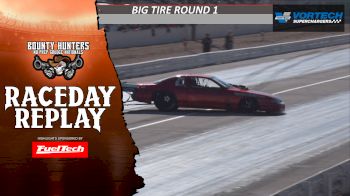 Big Tire Driver Nealy Hits the Wall & Does a 360 at Bounty Hunters No Prep Nationals