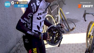 George Bennett Breaks Helmet In Paris-Nice Crash, Foregoes Concussion Protocol