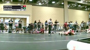 132 lbs Semifinal - Jayden Plata, Team Thunder vs Brian Miller, Palo Alto Elite