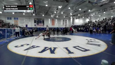 100 lbs Quarterfinal - Getse Poblete, Capistrano Valley vs Elisa Orosco, Sierra Vista