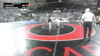 Boys 2A 215 lbs Quarterfinal - Jameson Beckord, Eatonville vs Aiden Eagle, Marysville Pilchuck