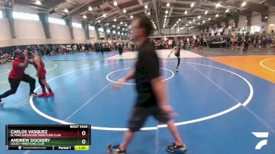 70 lbs Champ. Round 2 - Carlos Vasquez, El Paso Enforcers Wrestling Club vs Andrew Dockery, Legacy Wrestling Club