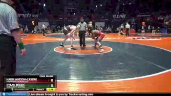 3 lbs Cons. Round 1 - Haku Watson-Castro, Flossmoor (Homewood) vs Rylan Breen, Chicago (Mt. Carmel)