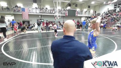 46 lbs Quarterfinal - Kason Klufa, Tonkawa Takedown Club vs Ryder Aguilar, Newkirk Takedown Club