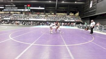 170 lbs 3rd Place Match - Carbon Frazier, De Soto HS vs Mikaela Lara, Valley Center HS