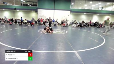 80 lbs Consi Of 8 #2 - Kruz Moss, WV vs Maddox Plambeck, PA