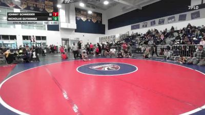 58 lbs 5th Place Match - Johnny Schneider, Rough House vs Nicholas Gutierrez, Sting Wrestling Club