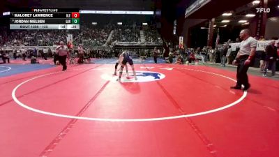 125 lbs 5th Place Match - Malorey Lawrence, Glenrock vs Jordan Nielsen, Lander Valley