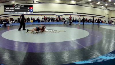 110 lbs Cons. Semi - Lexi Doerflinger, Hiram College vs Mia Sharp, Alma Collage