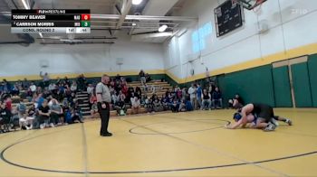 126 lbs Cons. Round 2 - Tommy Beaver, Madison vs Carrson Morris, Midview