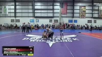 55 lbs Round 1 (4 Team) - Caplyn Harris, LEXINGTON WRESTLING CLUB vs Brian Grandelli, BELIEVE TO ACHIEVE WRESTLING CLUB