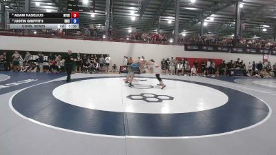 97 kg Cons. Semis - Adam Haselius, New York City RTC vs Justin Griffith, Dragon Wrestling Club