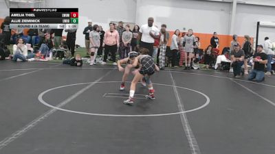 64 lbs Round 4 (6 Team) - Allie Zieminick, Lady Warriors United Gold vs Amelia Thiel, Lady Warriors United Maroon
