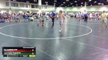 106 lbs Placement Matches (16 Team) - Matthew Pishotta, FCA Empowered Blue vs Eli Gabrielson, Diamond Fish