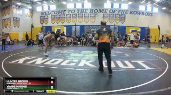 144 lbs Quarters & Wb (16 Team) - Hunter Brown, Panhandle Gator Dogs vs Yianni Marinis, Funky Monkey