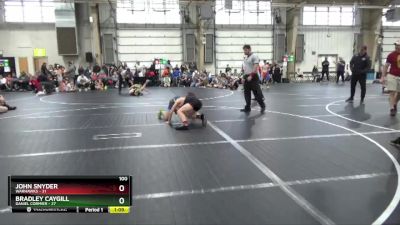 100 lbs Round 3 (6 Team) - Bradley Caygill, Daniel Cormier vs John Snyder, Warhawks