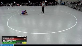 90 lbs Round 2 - Carleigh Clark, BullTrained Wrestling vs Madelyn Medrano, Purler Wrestling Inc