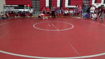 132 lbs Round 1 (4 Team) - Matthew Campbell, Vestavia Hills vs Ayden Fekete, Enterprise HS