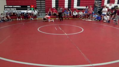132 lbs Round 1 (4 Team) - Matthew Campbell, Vestavia Hills vs Ayden Fekete, Enterprise HS