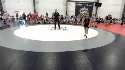 43 kg Rr Rnd 3 - Abigail Grady, New England Trappers West vs Nialah Hawkins, Mat Assassins Girls