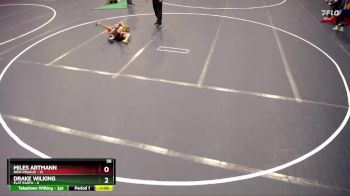 56 lbs Quarterfinals (8 Team) - Miles Artmann, New Prague vs Drake Wilking, Flat Earth