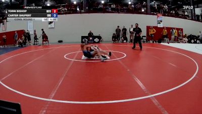 72 kg Cons. Round 1 - Torin Bishop, Rochester Regional Training Center vs Carter Shupert, Cougar Wrestling Club