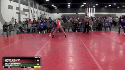 112 lbs Round 2 (8 Team) - Brayden Mason, Dundee Wrestling (MI) vs Covyn Shelton, Legacy Red