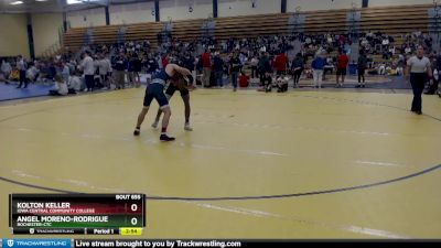 125 lbs Cons. Round 2 - Kolton Keller, Iowa Central Community College vs Angel Moreno-Rodriguez, Rochester-CTC