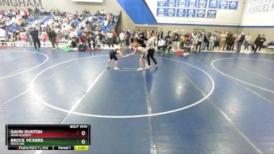 115 lbs Champ. Round 2 - Gavin Dunton, Agon Academy vs Brock Vickers, Westlake