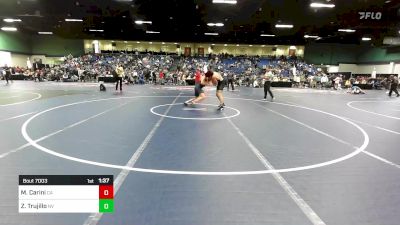 165 lbs Round Of 128 - Mario Carini, CA vs Zyon Trujillo, NV