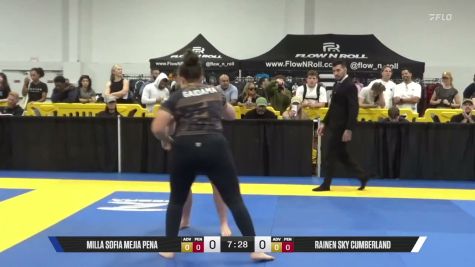 Rainen Sky Cumberland vs Milla Sofia Mejia Pena 2026 Pan IBJJF Jiu-Jitsu No-Gi Championship