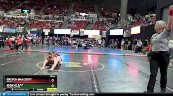 AA - 138 lbs Cons. Round 2 - Bryton Hardesty, Butte vs Boston Lay, Helena Capital