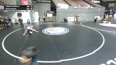 110 lbs Champ. Rd Of 16 - Noah Espejo, Elite Force Wrestling Club vs Jadien Carballo, Monster Garage Wrestling