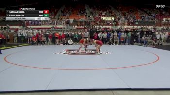 100 lbs Semifinal - Josie Wilson, Abilene HS vs Hannah Noel, Columbus Hs