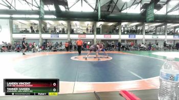 124-129 lbs Quarterfinal - Tanner Hansen, Johnsburg Area Wrestling vs Landen Vincent, Blue Line Training Academy