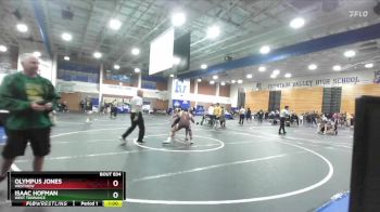 157 lbs Cons. Round 2 - Olympus Jones, Westview vs Isaac Hofman, West Torrance