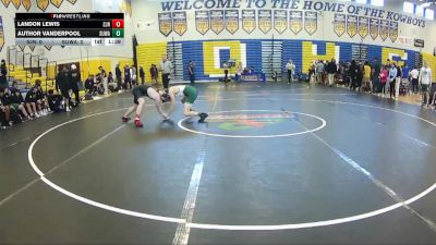 150 lbs Semifinals (8 Team) - Author Vanderpool, Suwannee vs Landon Lewis, St. John Neumann