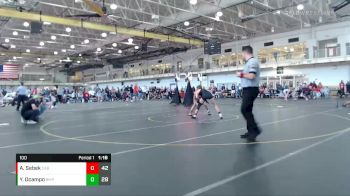 100 lbs Round 2 (6 Team) - Ysabelle Ocampo, Beast Mode Pink vs Alexandra Sebek, Charlies Angels Black