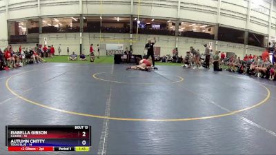 148 lbs Placement Matches (8 Team) - Isabella Gibson, Illinois vs Autumn Chitty, Texas Blue