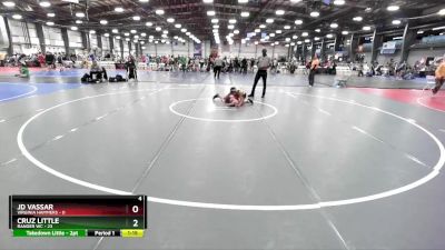 92 lbs Rd# 5- 3:45pm Friday Final Pool - JD Vassar, Virginia Hammers vs Cruz Little, Ranger WC