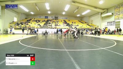 125 lbs Consi Of 4 - Yazmin Nevarez, McLoud vs Carissa Prock, Warner High School