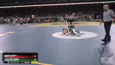 D4-106 lbs Cons. Round 2 - Aedyn Pasco, Brown City HS vs Stephen Priese, Hesperia Community HS