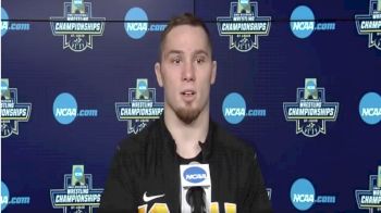 Spencer Lee (Iowa) after winning the 2021 NCAA Championships at 125 pounds