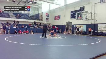 160 lbs 3rd Place Match - Hannah Hernandez, Eastern Oregon University vs Quilaztli Miguel-Lapham, Southern Oregon University