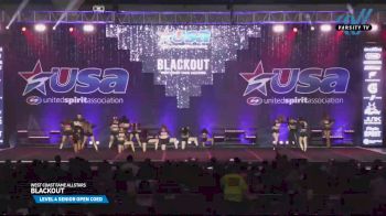 West Coast Fame Allstars - BLACKOUT [2025 L4 Senior Open Coed Day 2] 2025 USA All Star Cheer Super Nationals