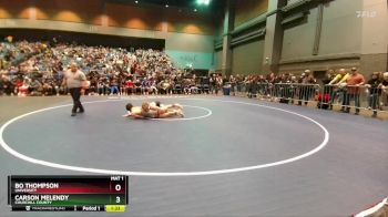 157 lbs Champ. Round 3 - Carson Melendy, Churchill County vs Bo Thompson, University